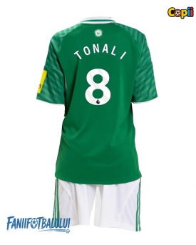 Newcastle United Sandro Tonali #8 Echipament de Fotbal Replică 2025-26 Copii Deplasare (+ Șorturi)
